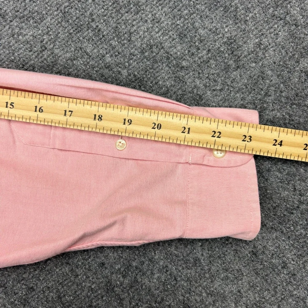 Ralph Lauren Yarmouth Shirt Men 17-34 Pink Oxford Button Down Classic Flesh Pony
